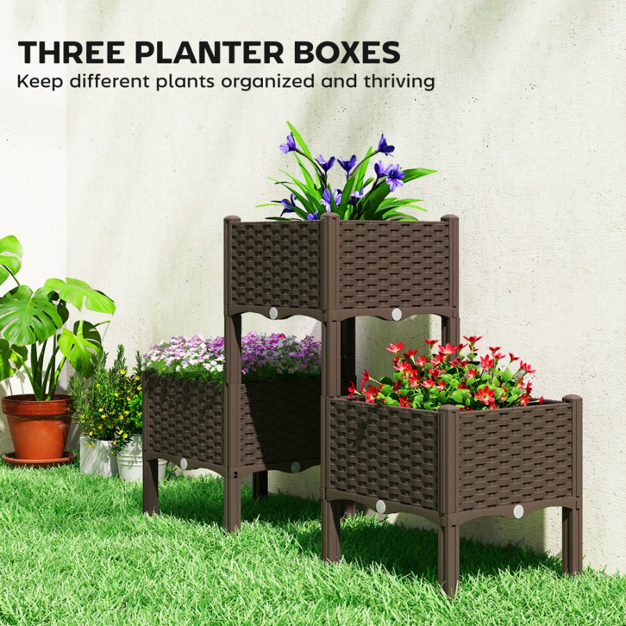 Plastic Raised Garden Bed with - огляд і ціна Self-Watering Planter