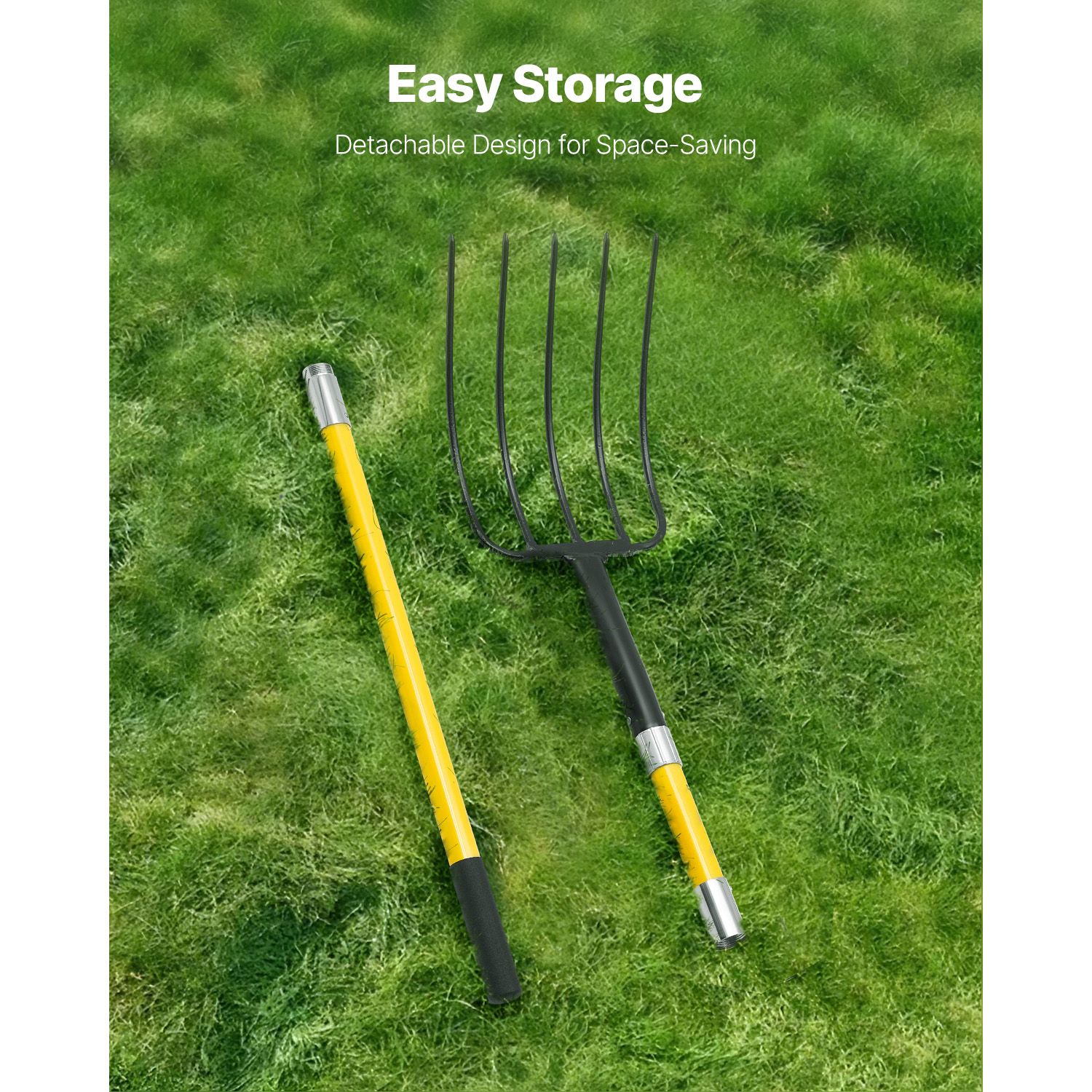 Garden Fork, 5-Tine Gardening  - огляд і ціна Spade Digging Fork