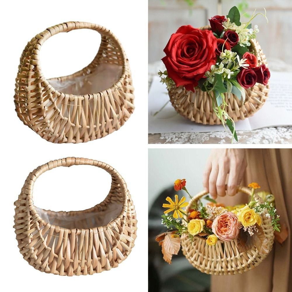 Willow Rattan Flower Girl Bask - огляд і ціна Gardening Tools Girls