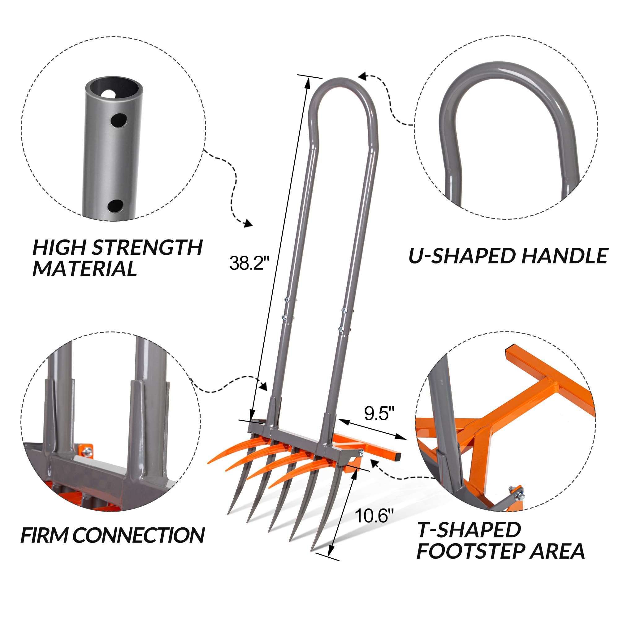 Broad Fork Heavy Duty 9-Tine H - огляд і ціна Spade Digging Fork